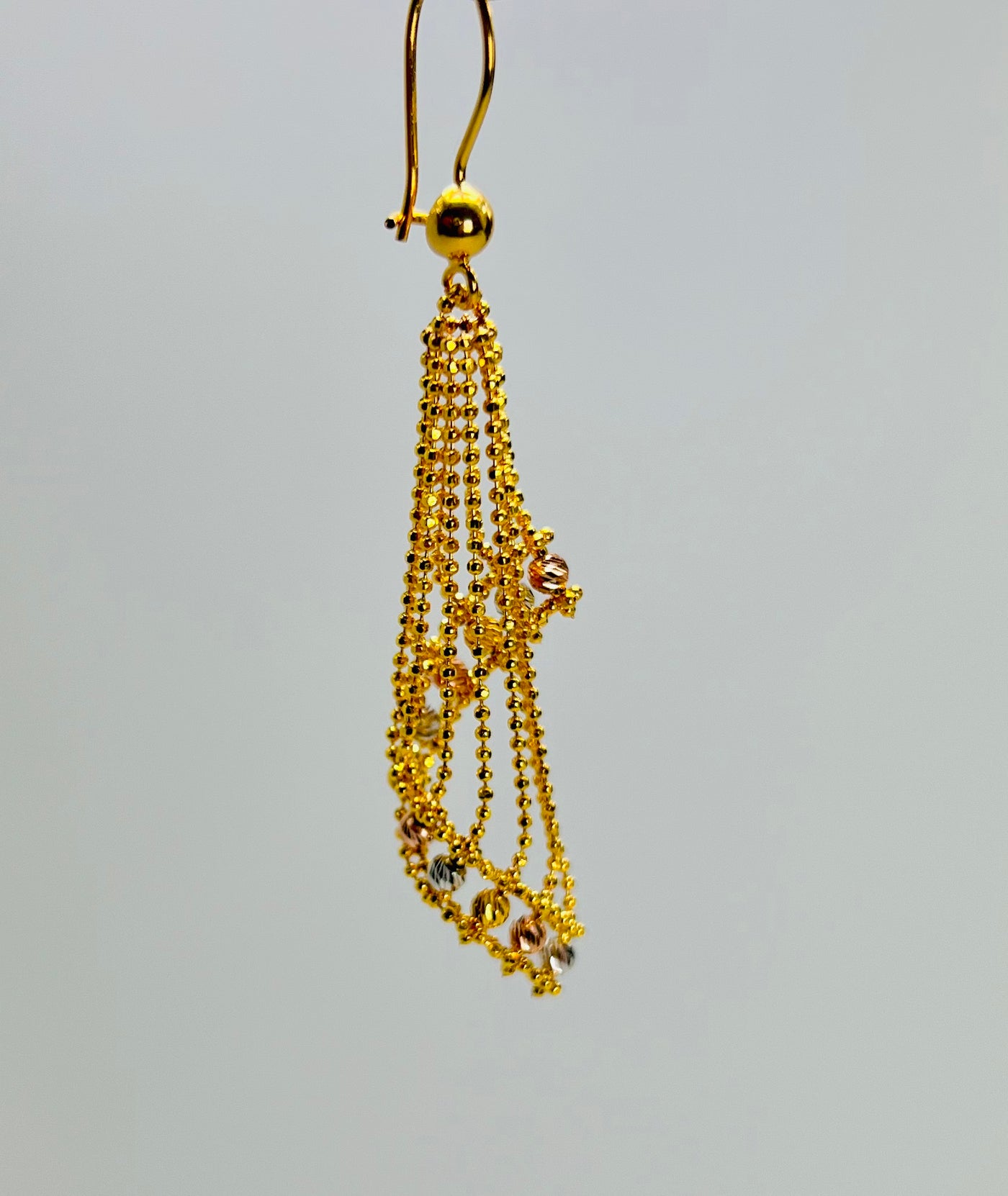 21k Tri-Color Gold Necklace Set