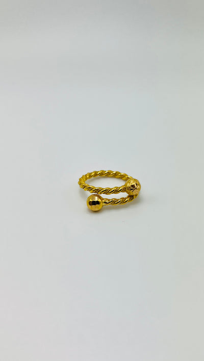 21k Gold Rope Ring